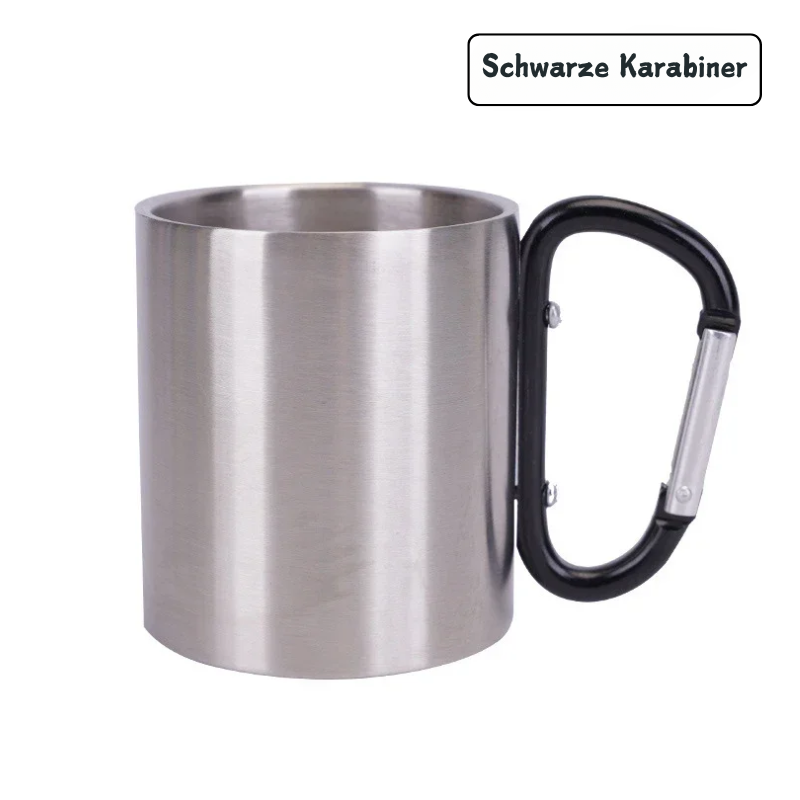 Outdoor-Camping Becher mit Karabiner