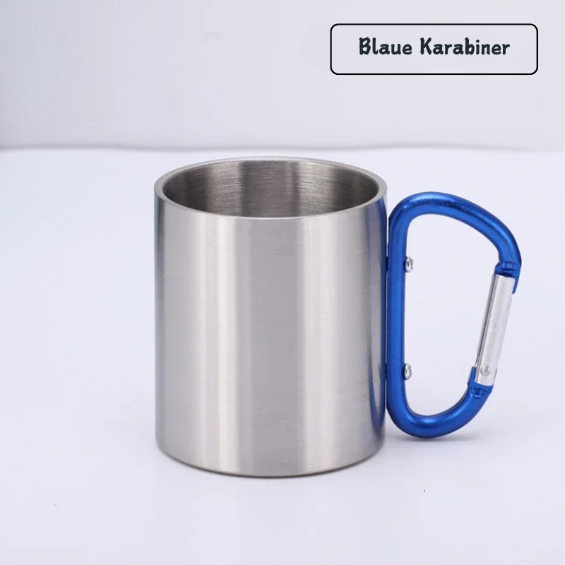 Outdoor-Camping Becher mit Karabiner